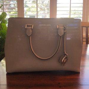Michael Kors grey shoulder bag w/strap